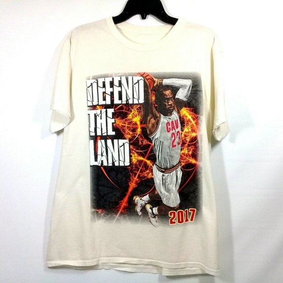 Bundle " 3 x $20" Lebron James Men's Defend the Land 2017  T-Shirt Chest 20" - Picture 1 of 5